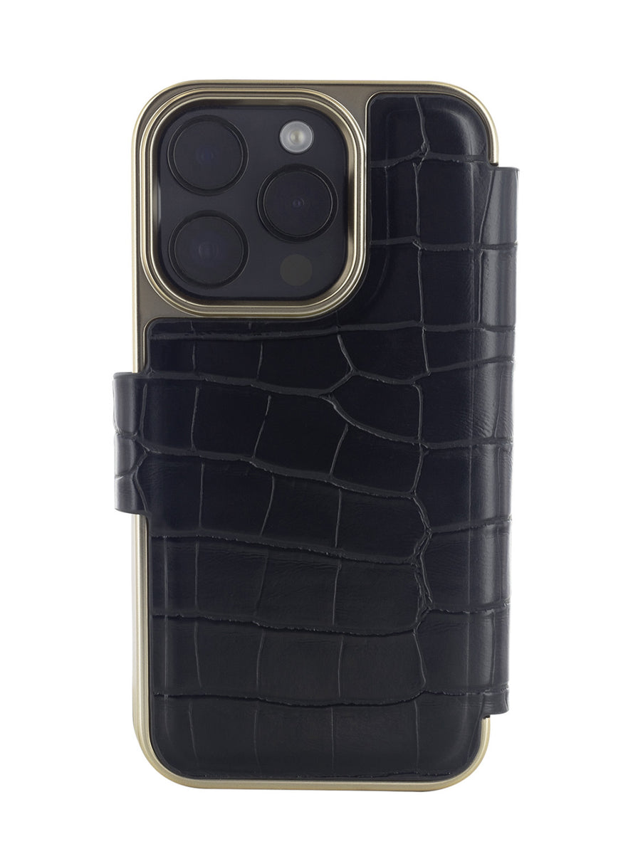 iPhone 12 Pro Max Case in Black Croc