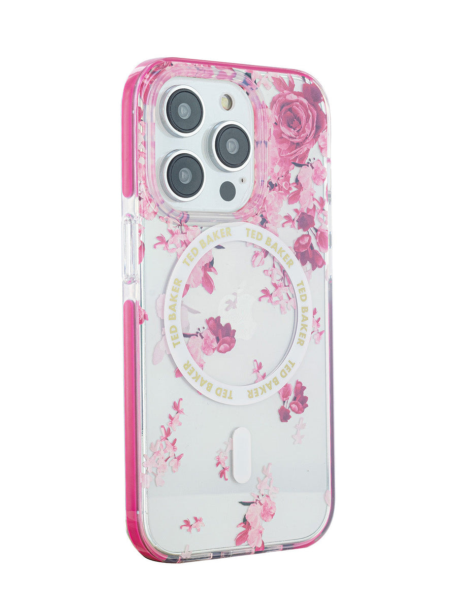 Ted Baker Clear Scattered Flowers Antishock Phone Case for iPhone 15 P ...