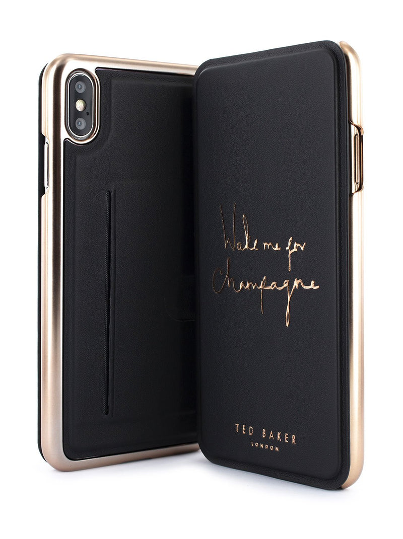 Vriendin eiland cement Ted Baker CHAMPAGNE Mirror Folio Card Slot Case for iPhone XS Max –  Proporta International